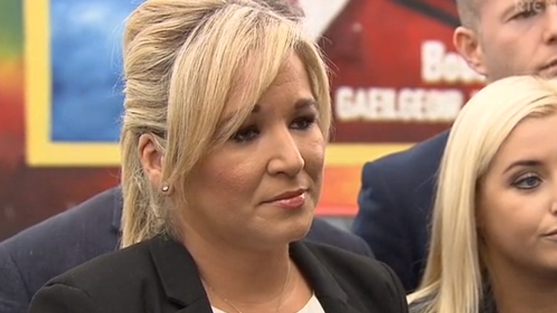 Michelle O'Neill gave a press conference this morning