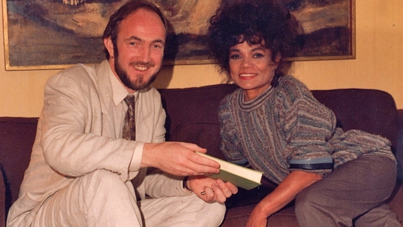 Joe Jackson and the legendary Eartha Kitt, circa 1986.