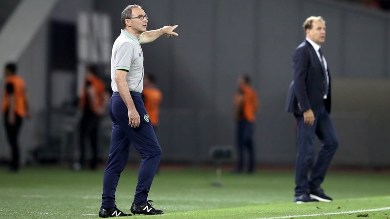 Martin O'Neill on the touchline in Tbilisi