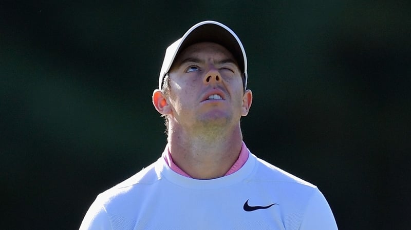 McIlroy after missing a putt on the tenth