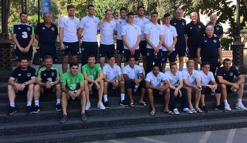 The Irish squad before their departure to Baku