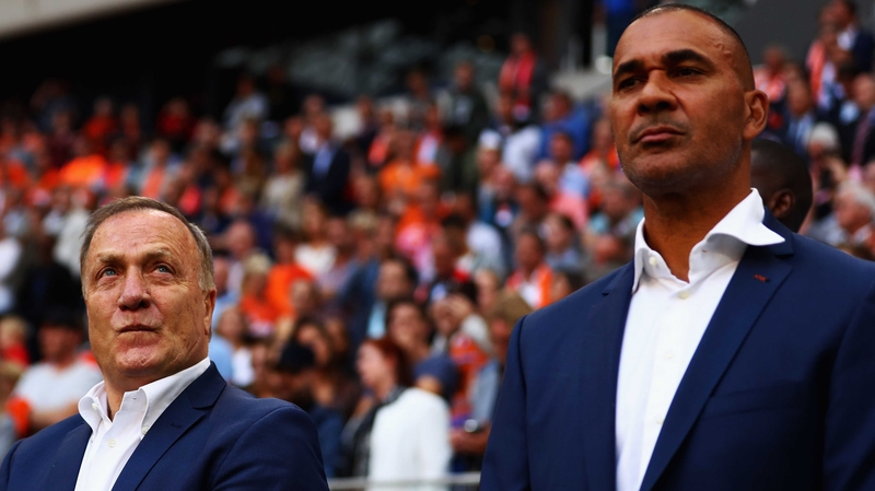 Ruud Gullit (R) with Dick Avocaat
