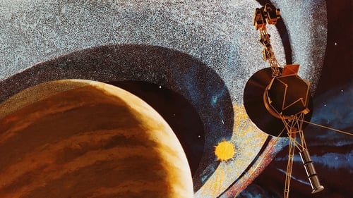 An artist's impression of Voyager 1 passing behind the rings of Saturn