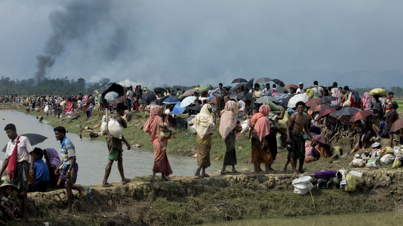 Nearly 125,000 Rohingya Muslims have fled to Blangladesh because of the violence
