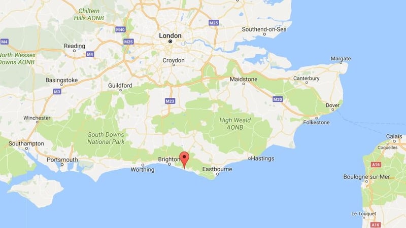 Towns and villages across Sussex towns were bombed during the war (Pic: Google Maps)
