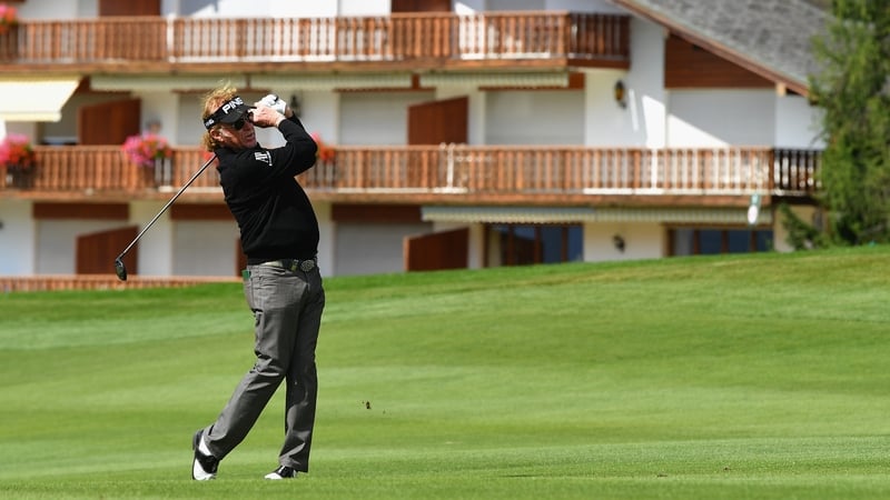 Miguel Angel Jimenez leads the European Masters after the first round