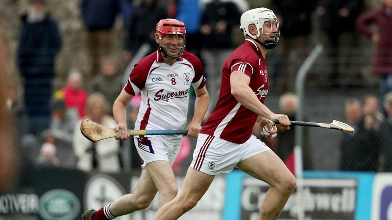 Michael Coleman pursues Joe Canning in tonight's match in aid of Tony Keady