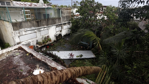 Wreckage in the vicinity of the Santurce neighborhood in the aftermath of Hurricane Irma, in San Juan, Puerto Rico
