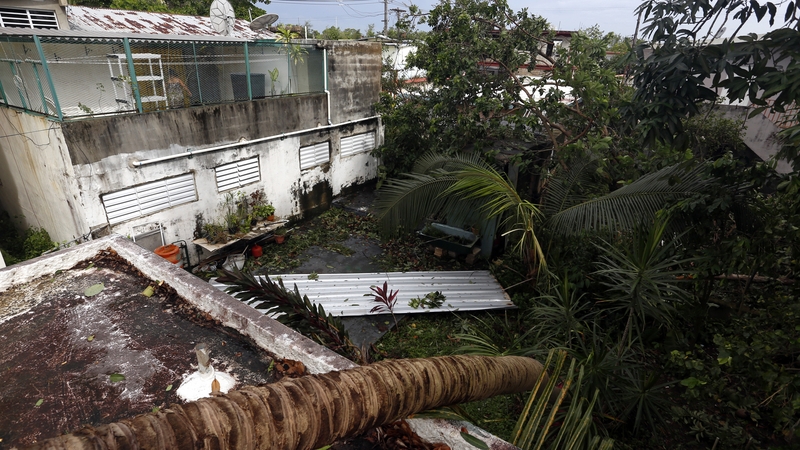 Wreckage in the vicinity of the Santurce neighborhood in the aftermath of Hurricane Irma, in San Juan, Puerto Rico