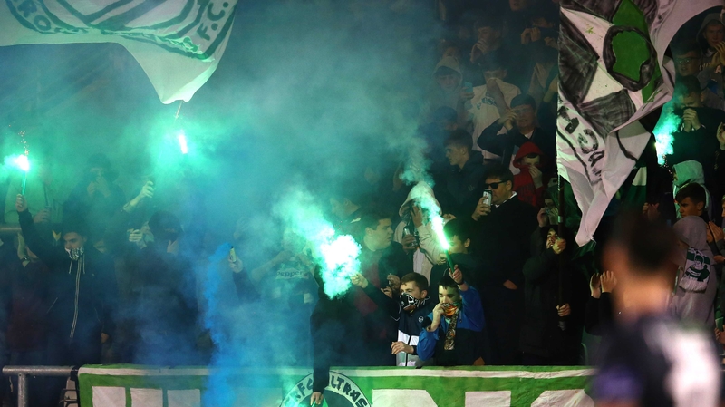 The Shamrock Rovers faithful in full voice