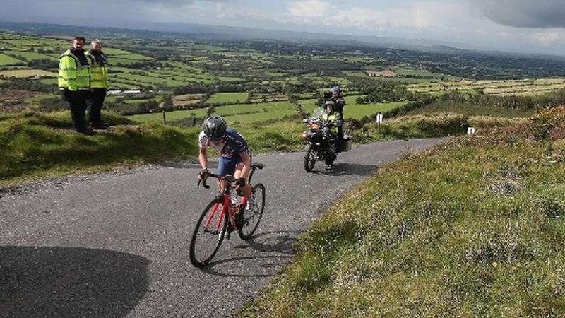 Elinor Barker on Mount Leinster