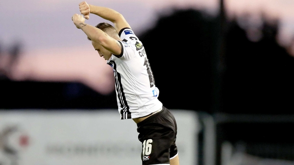 Dundalk's Dylan Connolly celebrates scoring his side's second goal