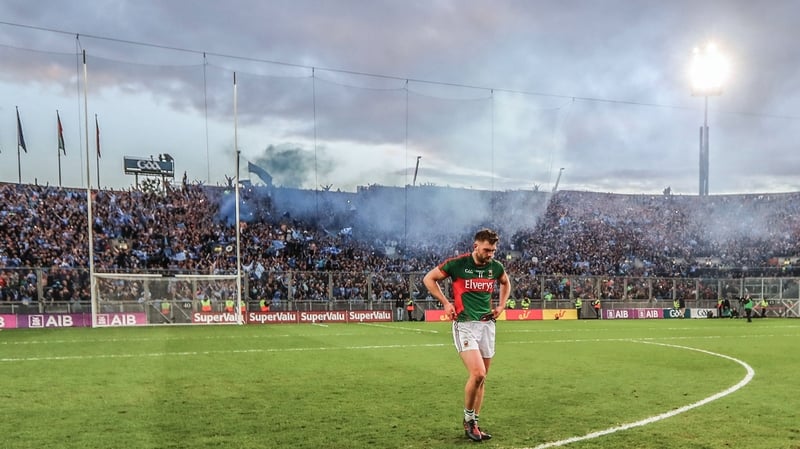 A dejected Aidan O'Shea after last year's All-Ireland final loss