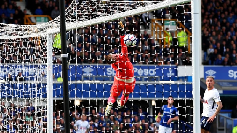 Jordan Pickford is hoping to finish in the European places with Everton