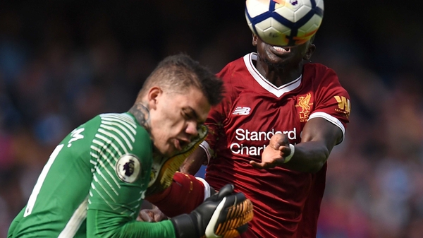 The Senegal forward incurred a direct red card for a high challenge on City goalkeeper Ederson