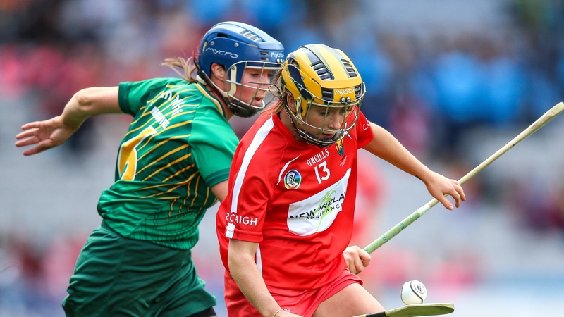 Cork's Rachel O'Shea with Aoife Maguire of Meath