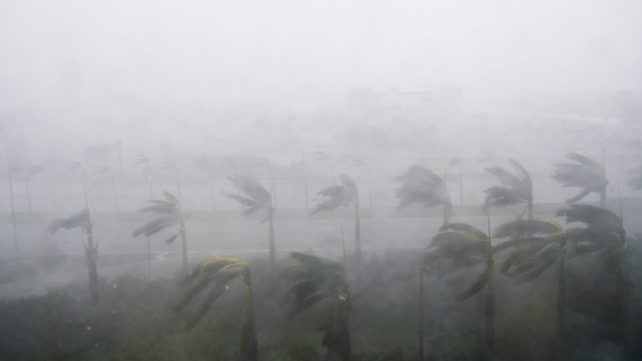 Thew National Hurricane Center said that hurricane-fore winds extended across portions of central Florida