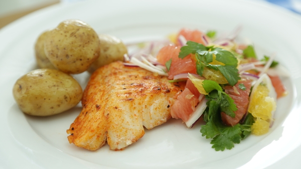 Baked Cod with Citrus Salad: OT
