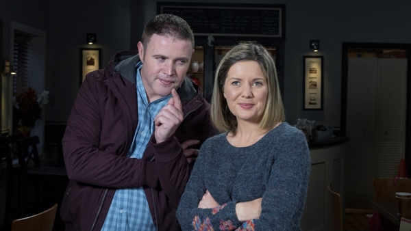 David and Grainne: she has heart-breaklng news but conceals it behind a reasonably unconcerned front