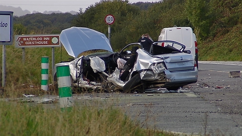 A man and a woman died when their car was involved in a collision with a truck in Co Cork