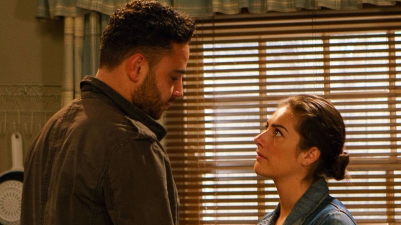 Things heat up between Adam and Victoria in Emmerdale