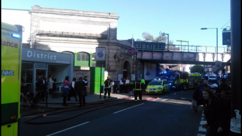 A witness said he did not think the explosion hurt anyone but that people were hurt in the escape