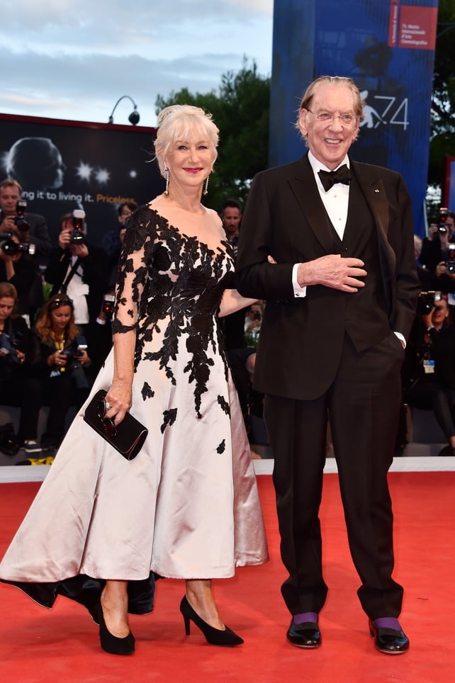 Helen Mirren looked striking in this Sassi Holford number at the premiere of The Leisure Seeker with Donald Sutherland