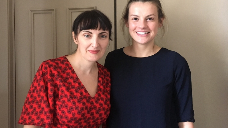 RTÉ Book Show host Sinead Gleeson with author Julie Buntin, who features on this week's edition - RTÉ Radio 1 @ 7pm