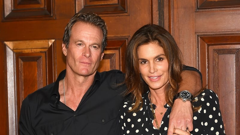 Rande Gerber and Cindy Crawford attended the Marc Jacobs Fashion Show during New York Fashion Week at Park Avenue Armory to watch their daughter work the catwalk.