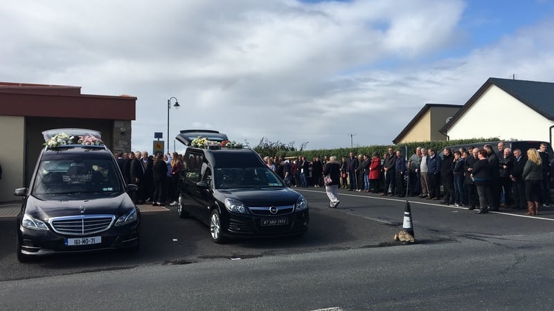 Hundreds of people attended the funerals in Belmullet