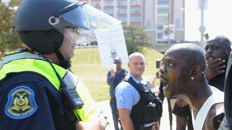 The not guilty verdict sparked largely peaceful protests, before later turning violent
