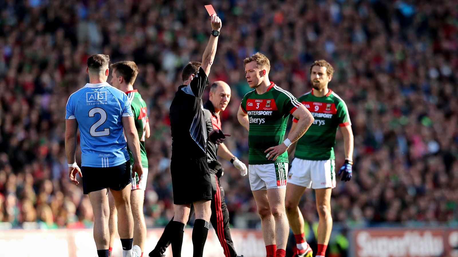 Donal Vaughan's red card was pivotal in last year's All-Ireland final