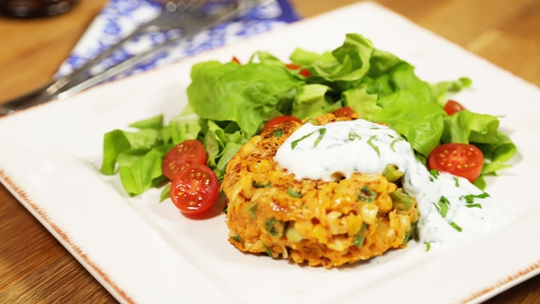 Curried Chickpea and Sweet Potato Burger: OT