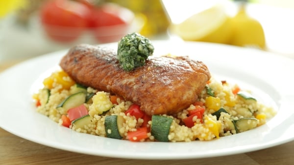 Spiced Haddock with Coriander Sauce: OT