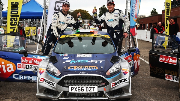 Keith Cronin (R) claimed his fourth British Rally Championship title this year.