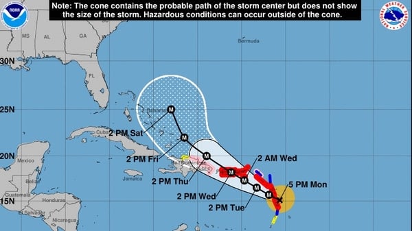 Hurricane Maria has intensified into an extremely dangerous maximum-strength Category 5 storm