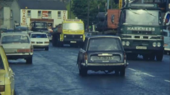 Traffic in Swords, County Dublin (1977)