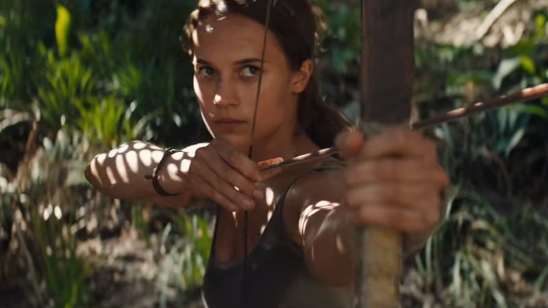 Alicia Vikander as Lara Croft in the first trailer for the Tomb Raider reboot