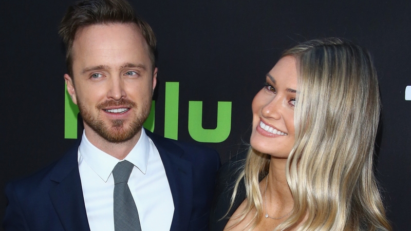 Aaron Paul and wife Lauren overjoyed to share baby news