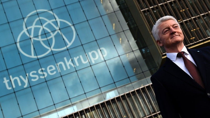 Thyssenkrupp's chief executive Heinrich Hiesinger