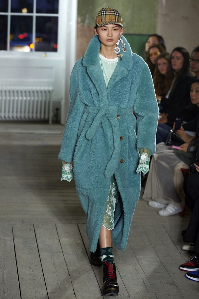 Dressing gowns are the height of fashion on the Burberry catwalk.