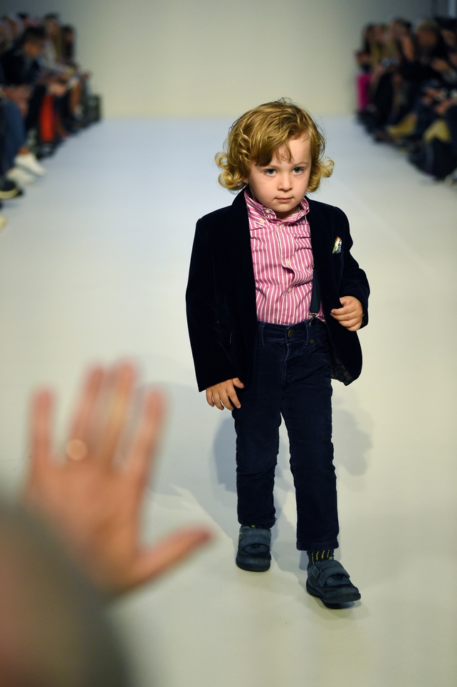 We found the cutest model of all time on the Rohmir runway.