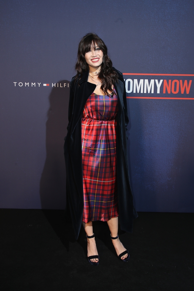 Daisy Lowe attends the Tommy Hilfiger TOMMYNOW Fall 2017 Show.