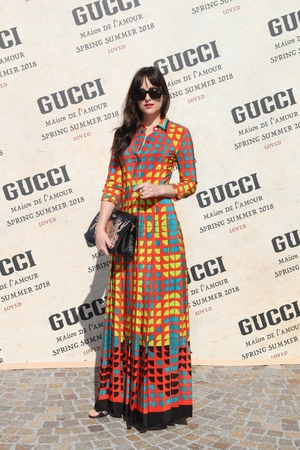 Dakota Johnson is in Milan attending some of the most amazing catwalk shows to get a peek ahead at Spring/Summer 2018 fashion.
