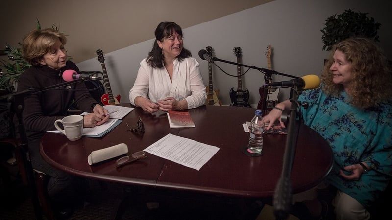 Olivia O Leary and Poetry Programme guests Siobhán Campbell and Nessa O'Mahony