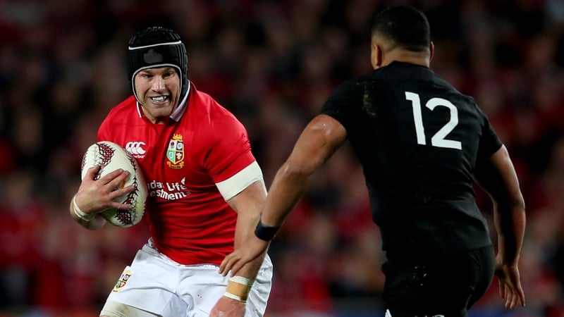 O'Brien in action against the All Blacks