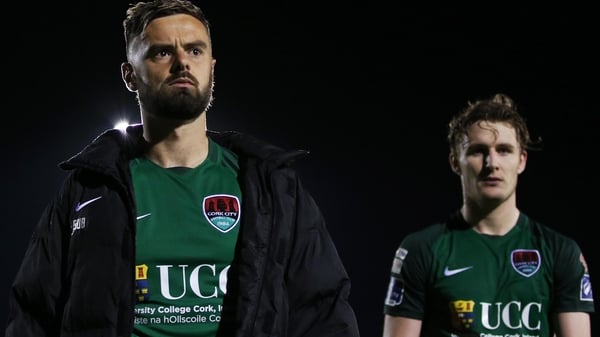 Cork's Greg Bolger and Kieran Sadlier dejected after the game
