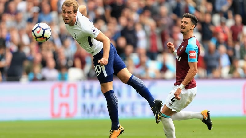 Harry Kane bagged a brace in the first thalf