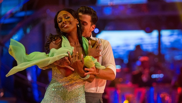 Alexandra Burke and her Strictly dance partner Gorka Marquez