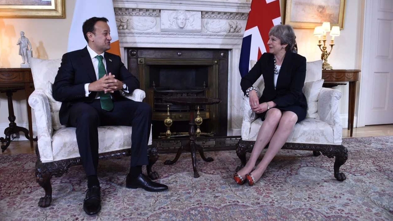Leo Varadkar and Theresa May in Downing Street